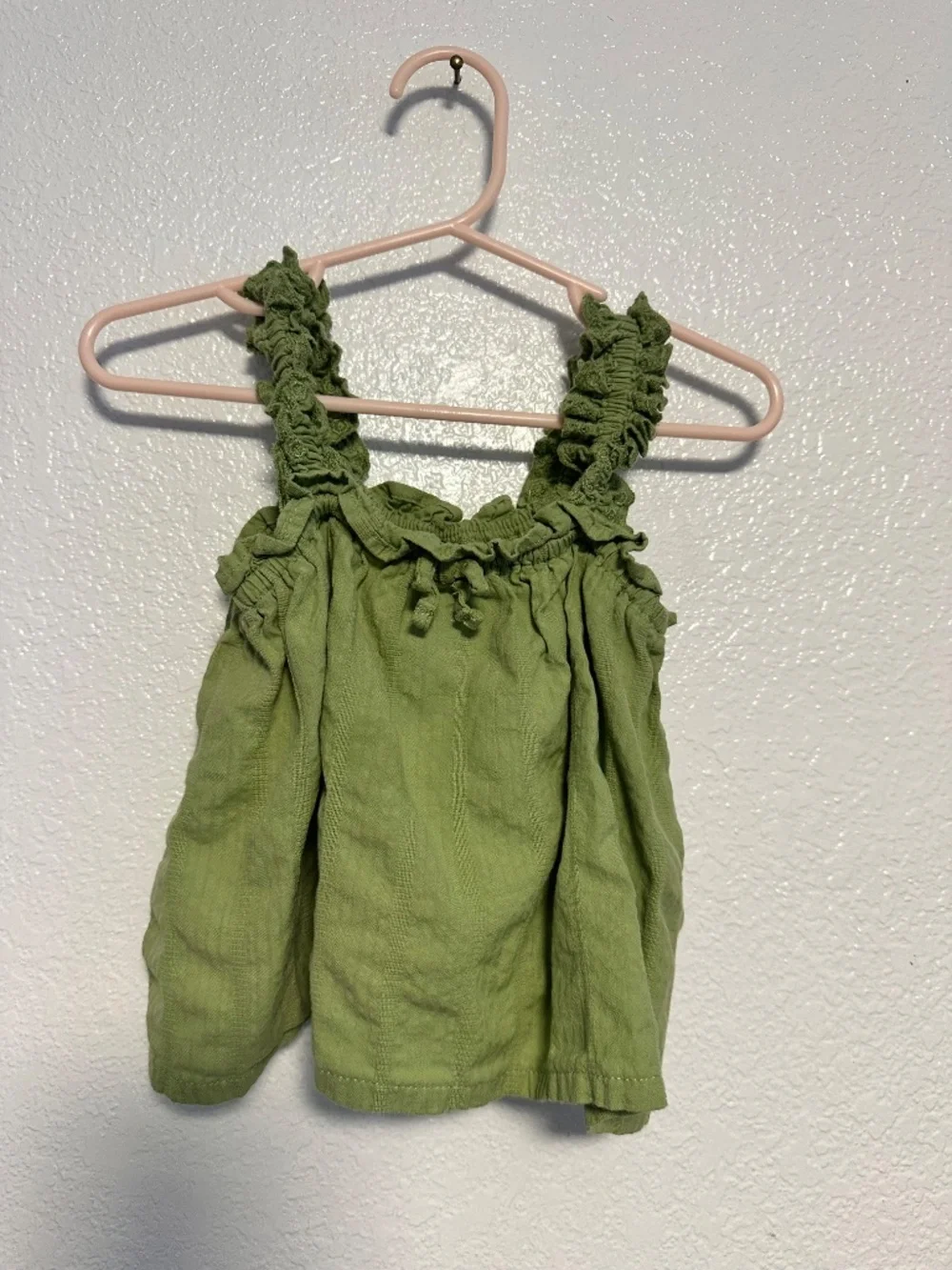NWOT Sleeveless Textured Seersucker Top for Toddler Girls